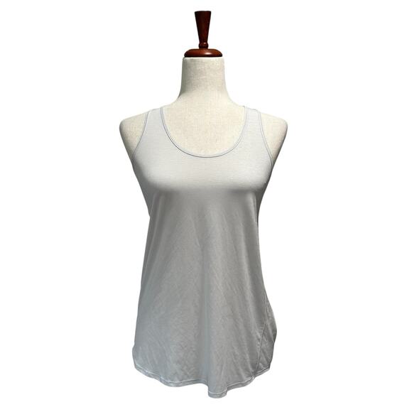 Lululemon Essential Tank Pleated XS / Small Vapour Silver Gray Jersey Racerback - Picture 3 of 11